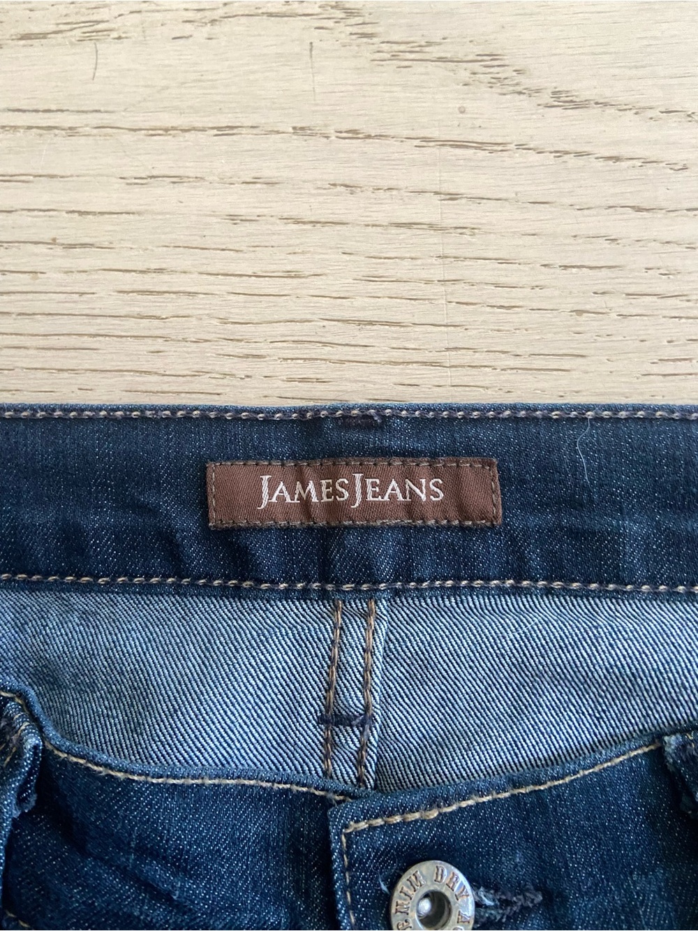 Low Rise Straight Leg Jeans 28 James Jeans Tommy Dark Wash 33" Inseam Tall Y2K - Picture 4 of 9